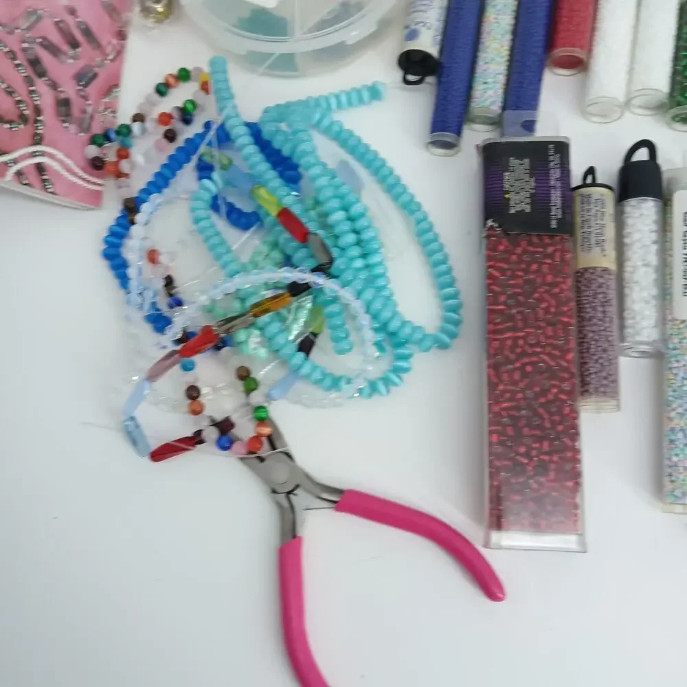 2.45 Lb Huge Lot Seed Beads Great Colors 11/0 Open Duos Czechtubes Strands Mixed